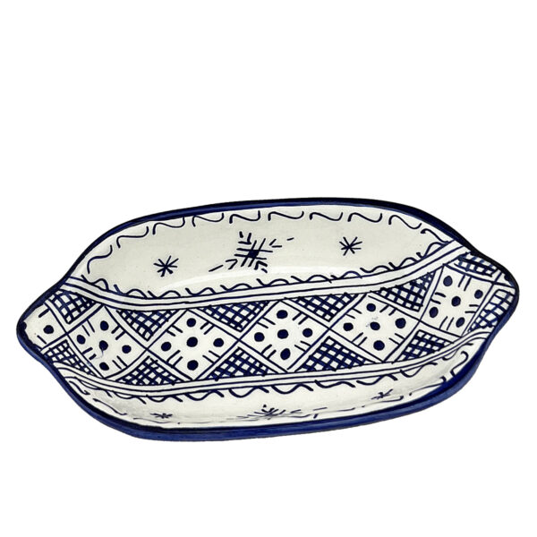 Plat Ovale en Porcelaine de Fès
